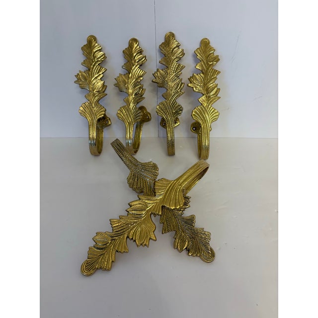 Metal Vintage Hollywood Regency Curtain Tie Backs - Set of 6 For Sale - Image 7 of 7
