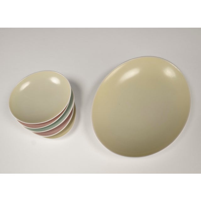 Mid-Century Modern Pastel Porcelain Cabaret Set by Hubert Griemert for Fürstenberg, 1950s, Set of 6 For Sale - Image 4 of 12