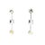 18k White Gold Multicolor Sapphire & Diamond Drop Dangle Earrings, Pair For Sale - Image 4 of 5