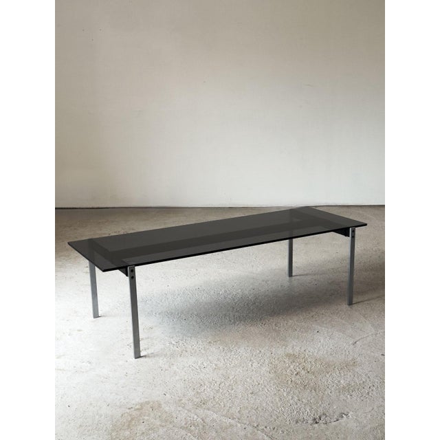 Robin Day Alpha Coffee Table in Smoked Glass attributed to Robin & Lucienne Day for Hille, 1960s For Sale - Image 10 of 13