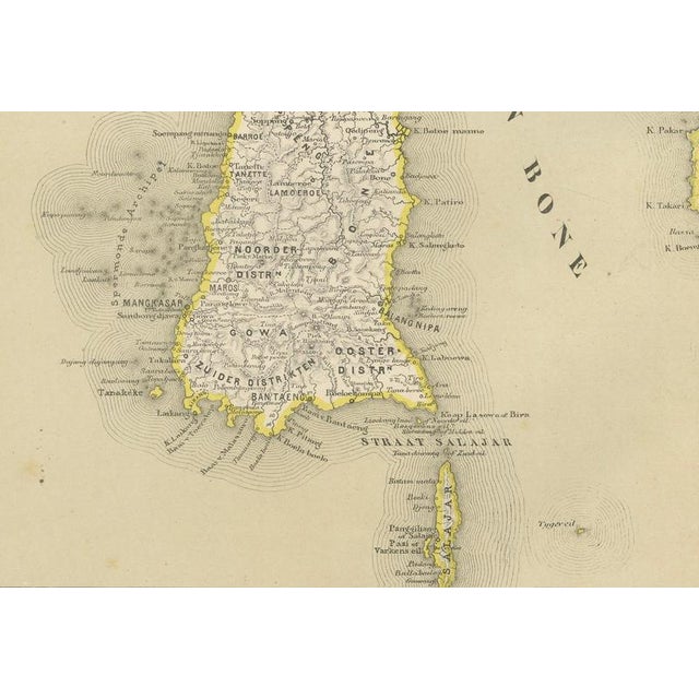 Antique Maps of Celebes Sulawesi - Dornseiffen in the Dutch East Indies, 1884, Set of 2 For Sale - Image 6 of 12