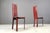 Vintage Italian Red Leather High Back Dining Chairs, 1980s, Set of 6 For Sale - Image 11 of 13