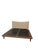 Carlton Bed Designer: Jason Miller Studio Maker: De La Espada Fabric: Grade D - Atom 0124 Finish: Black Oiled Oak Size:...