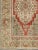 Tribal Floral Mid-Century Turkish Oushak Vintage Rug in Red, Blue, Green and Ivory 7'1" X 11'7" For Sale - Image 3 of 9