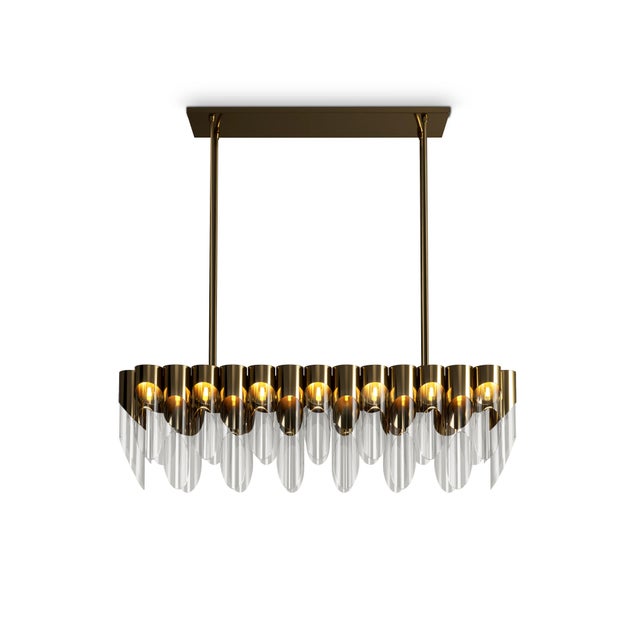 Gold Bamboo III Suspension Lamp by Creativemary For Sale - Image 8 of 11