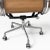 Metal Eames for Herman Miller Soft Pad Management Chair - Camel Tan Leather For Sale - Image 7 of 9