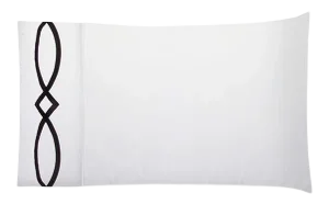 Zoe Cotton Standard Pillowcase, White