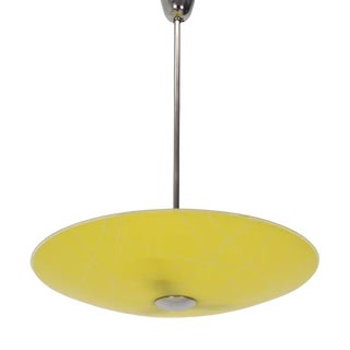 Mid-Century Glass Pendant Lamp, 1960s For Sale