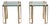 High-Gloss Brass T24 Side Tables by Peter Ghyczy, Set of 2 For Sale