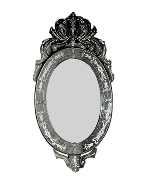 Venetian Oval Mirror, 1940s
