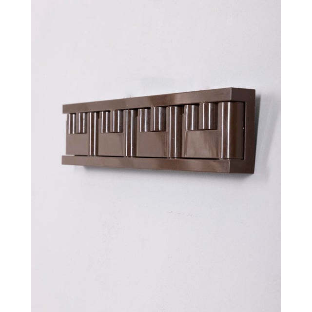 Minivip Wall Coat Rack by Benanti and Brunori for Velca Legano, Italy, 1970s For Sale - Image 4 of 10