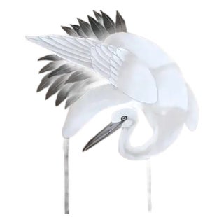 Bamboo River Chinoiserie Mural Hand Painted Wallpaper - 3 Panels For Sale