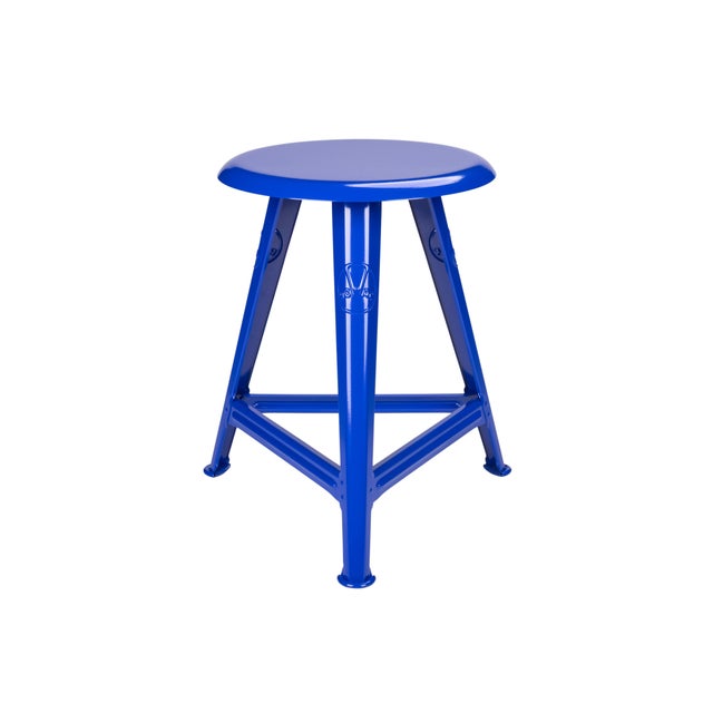 Blue Rowac-Schemel Stool Blueprint 100 Edition For Sale - Image 8 of 8