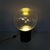 Italian Space Age table lamp by Lumenform, 1970s Table lamp with a spherical diffuser in iridescent Murano glass....