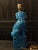 Ceramic Vintage Turquoise Ceramic Foo Dog Table Lamp, 1960s For Sale - Image 7 of 9