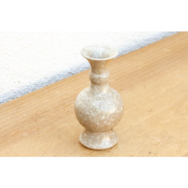 Asian Antique Refined Toasted Crackle Glaze Vase For Sale - Image 3 of 7