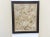 Great looking framed European Textile Needlework Picture of scrolling flower vines. There is minor damage as shown in images.
