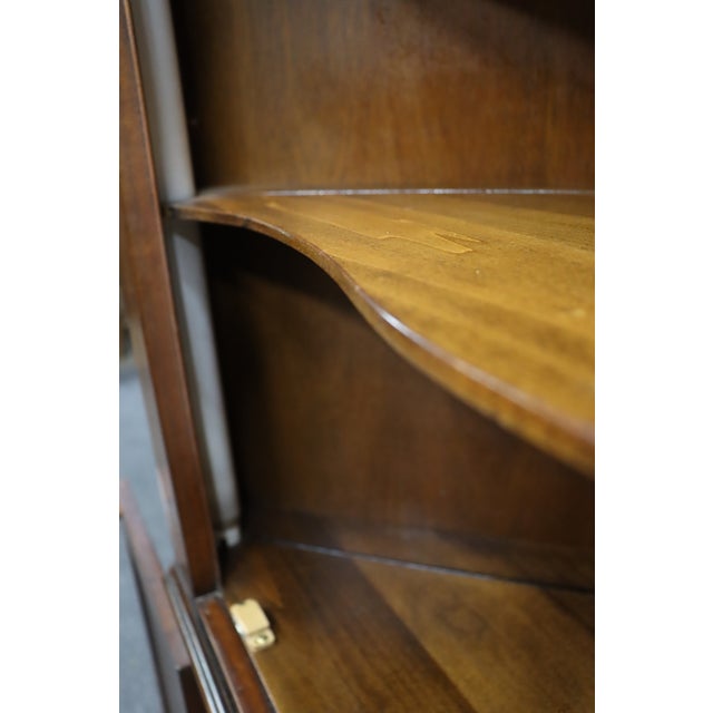 Brown Henkel Harris Mahogany Corner Cabinet For Sale - Image 8 of 8