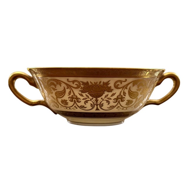 Gold Early 20th Century Black Knight Hohenberg Bavaria “Eldorado” 72-Piece Porcelain Service for 12 For Sale - Image 8 of 10