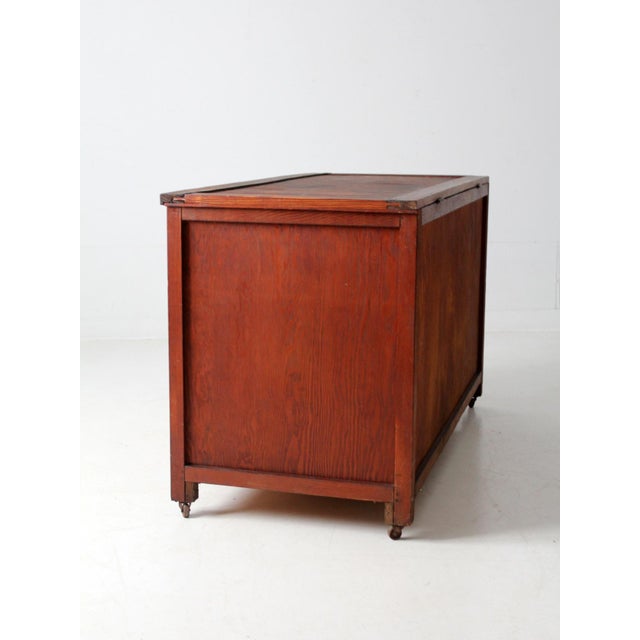 Wood Vintage Industrial Wooden Crate For Sale - Image 7 of 12