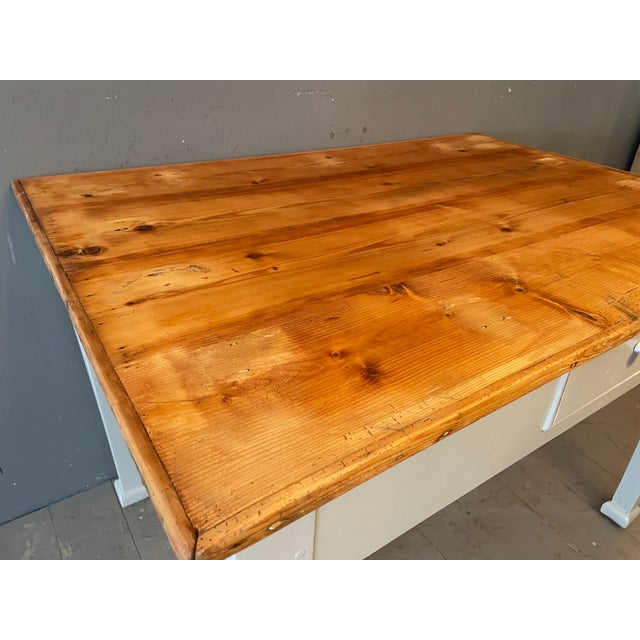 Gray Antique Dining Table, 1890s For Sale - Image 8 of 10