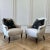 Vintage Reproduction Style Club Chair in Natural Cotton Canvas For Sale - Image 4 of 13