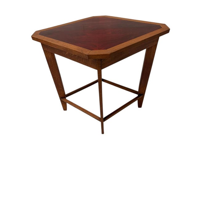 Magnificent and rare Art Deco Modernist octagonal side table. Design by Paul Bromberg for H. Pander & Zonen Den Haag....