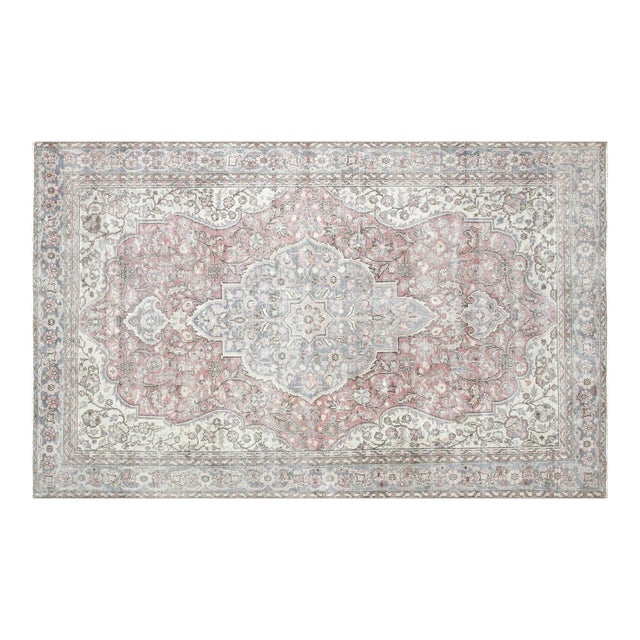 1960s Turkish Oushak Rug For Sale