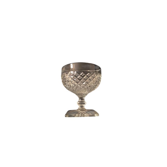 1930s 1930s Crystal, Miss America Cut Champagne Glasses Set of 4 For Sale - Image 5 of 5