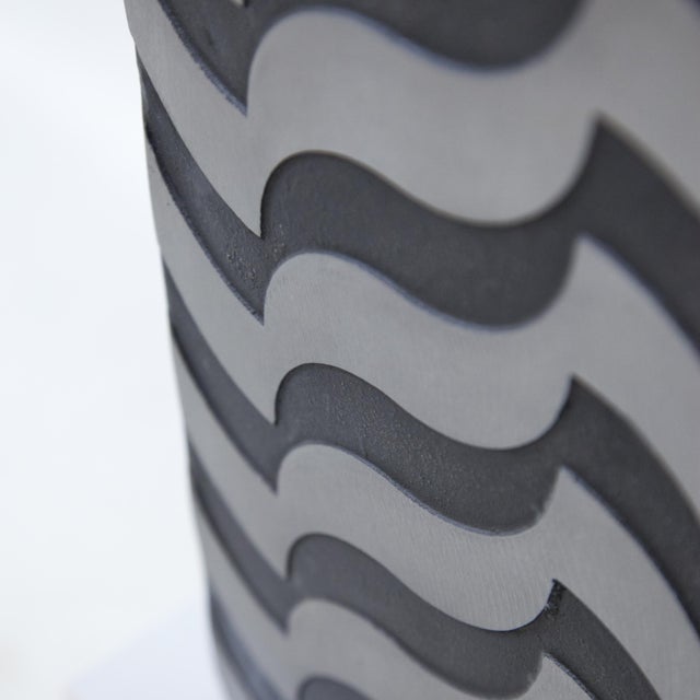 Silver 1970s Modernist Tall Vase by Artist Lorenzo Burchiellaro For Sale - Image 8 of 9
