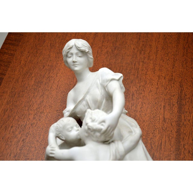 19th Century Luca Madrassi, French Figurative Sculpture, 1890, Bisque Porcelain For Sale - Image 5 of 11