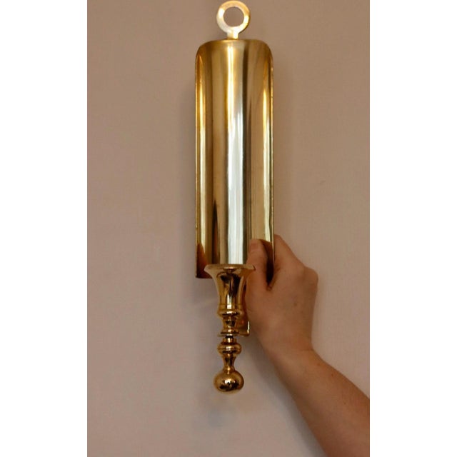 Mid-Century Swedish Brass Sconces, Set of 2 For Sale - Image 4 of 18