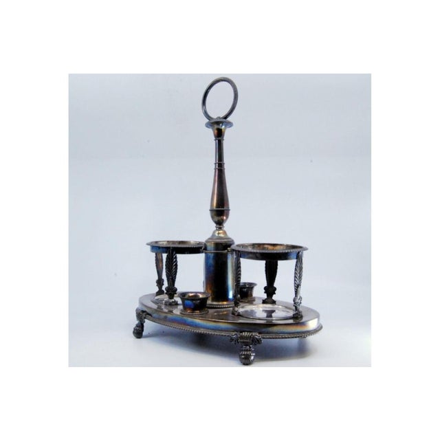 Cruet with Silver Structure with Palms For Sale - Image 6 of 8