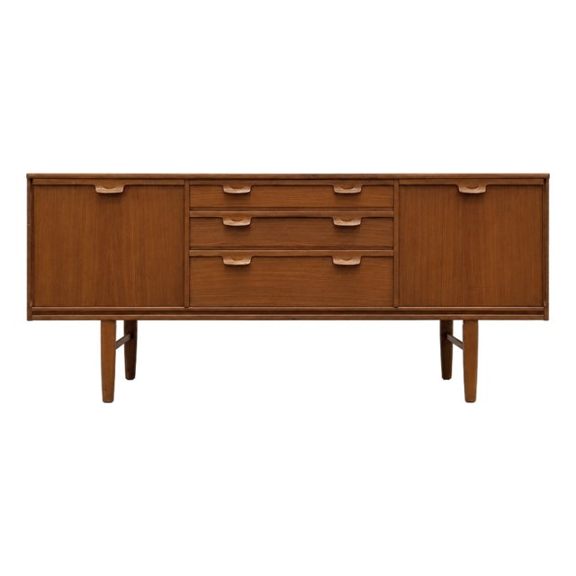Mid Century Modern Danish Teak Credenza / Media Console, C. 1960s For Sale