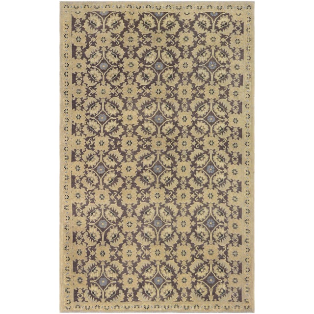 Persian Mansour Quality Handmade Khotan Rug - 4′10″ × 7′8″ For Sale - Image 3 of 4