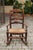 Brown English 1800s Georgian Period Plum Wood Child's Rocking Chair with Rush Seat For Sale - Image 8 of 11