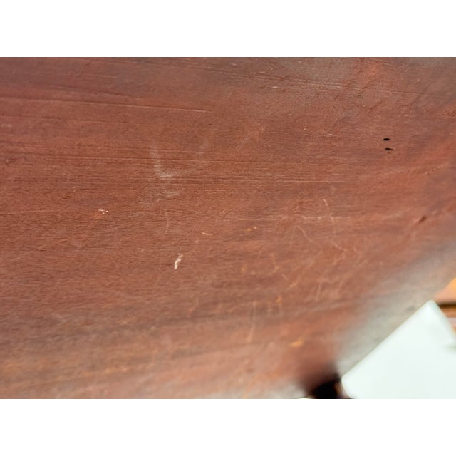 Wood French Nightstand With Metal Gallery, 19th Century For Sale - Image 7 of 12