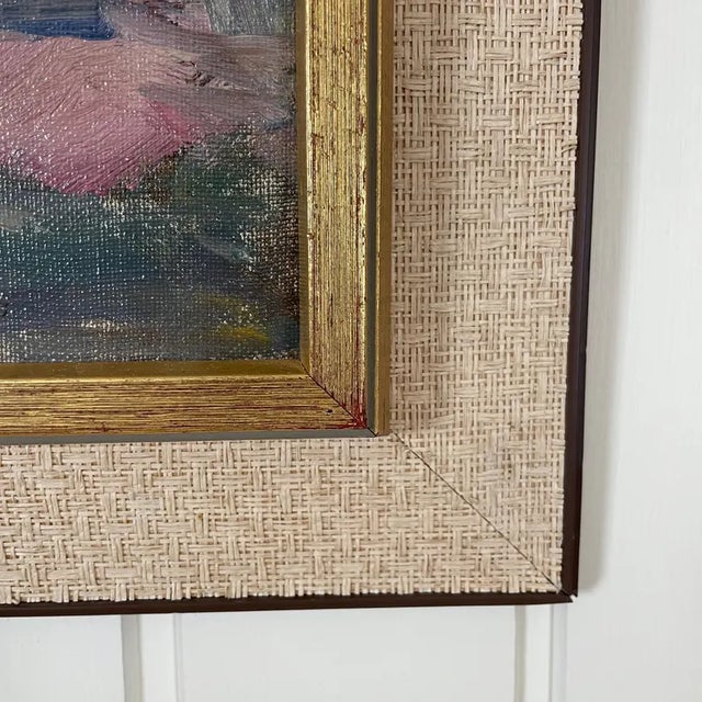 1950s Mid 20th Century Danish Modernist Village Scene by Svend Nielsen For Sale - Image 5 of 17