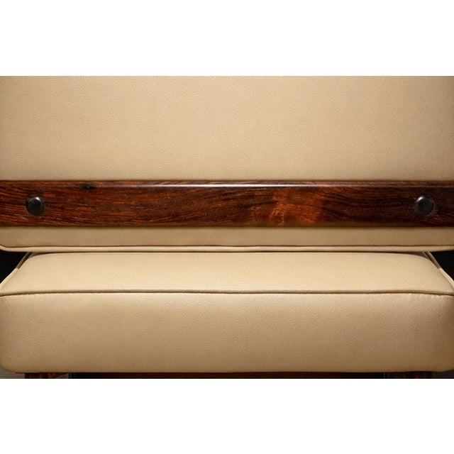 Wood Set of 6 of “Marco” Chairs in Rosewood & Leather, Sergio Rodrigues, 1960s For Sale - Image 7 of 9