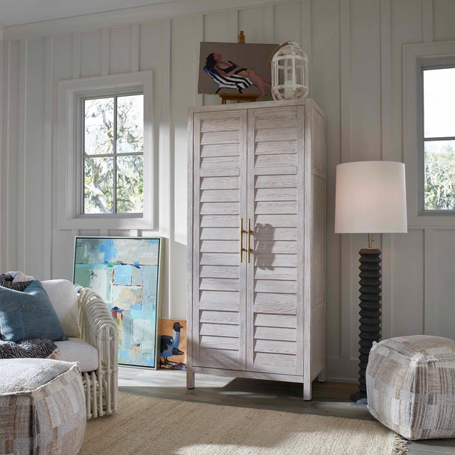 Coastal Living Accordion Floor Lamp in Ebony For Sale - Image 4 of 9
