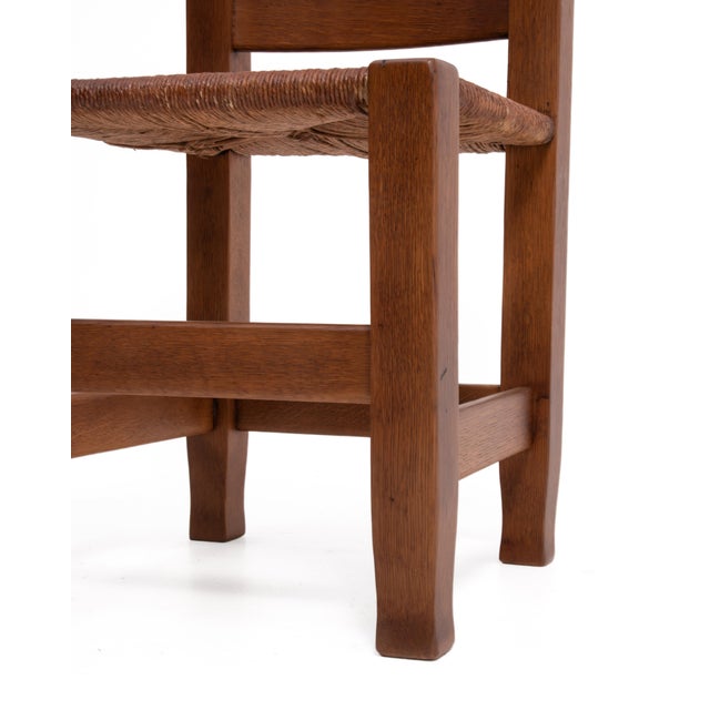 Joseph McHugh Arts & Crafts Mission Oak Dining Chairs Mackmurdo Stickley Roycroft a Set of Four For Sale - Image 18 of 18