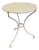 White Iron Pedestal Table For Sale