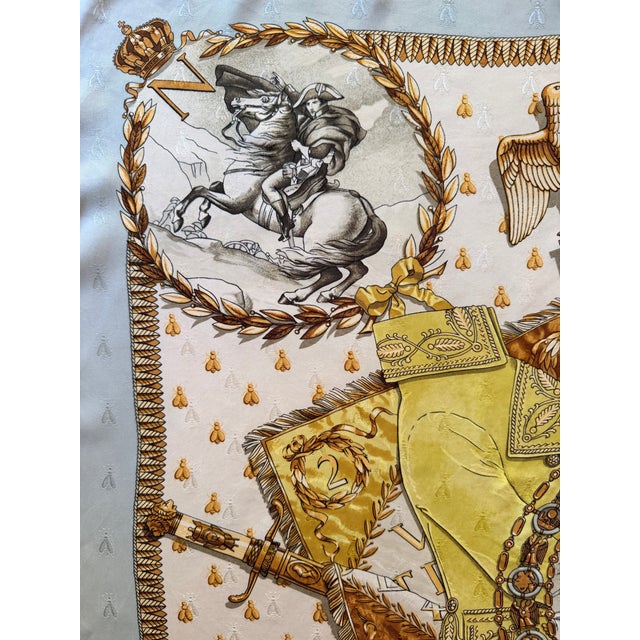 Hermès Napoléon Silk Scarf 1985 Designed by Philippe Ledoux For Sale - Image 9 of 12