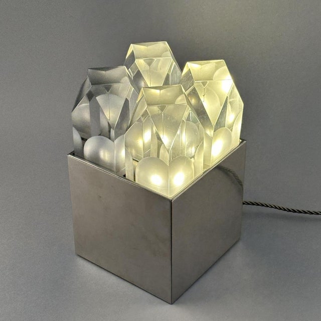 Sculptural Table Light by Gaetano Missaglia, Italy, 1960s For Sale - Image 12 of 14