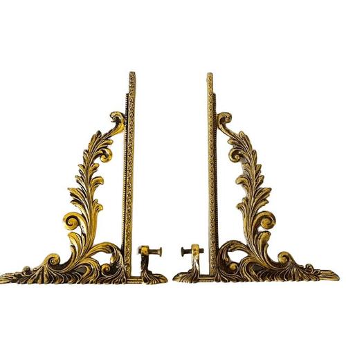 Vintage Italian Shelf Brackets in Brass from VCR Italy, 1960s, Set of 2 For Sale - Image 5 of 9