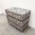 Gray Vintage 1980s Postmodern Grey Three Drawer Dresser Tall Boy For Sale - Image 8 of 10
