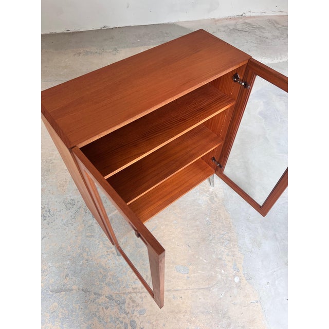 Wood Teak Display Cabinet by H.W. Klein for Bramin For Sale - Image 7 of 11