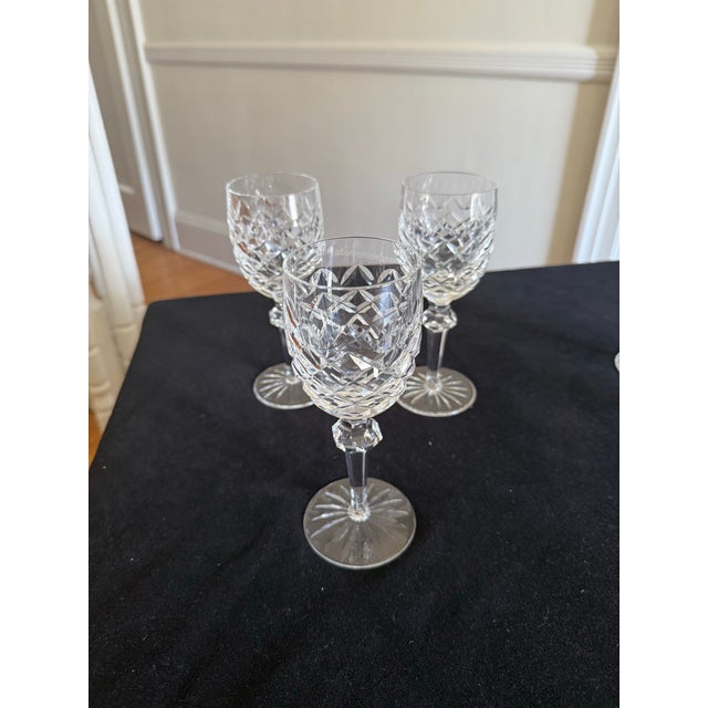 Waterford Crystal Vintage Waterford Crystal Powerscourt Stemware - Set of 9 For Sale - Image 4 of 8
