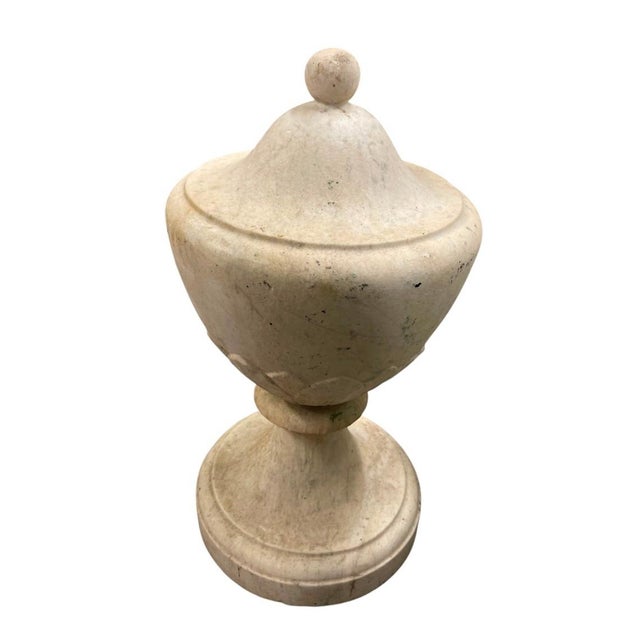 Italian Vintage Italian Carved Marble Finial For Sale - Image 3 of 12