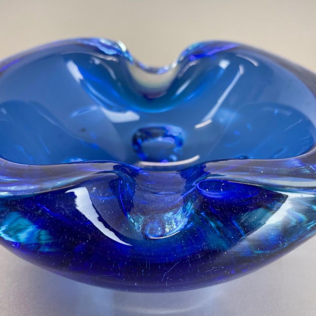 Light Blue Murano Glass Bowl or Ashtray, Italy, 1970s For Sale - Image 12 of 18